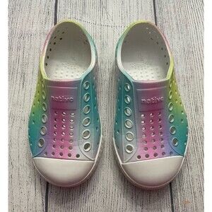 Rainbow Pastel Native Natives Jefferson Little Girl Toddler Shoes, Size 6